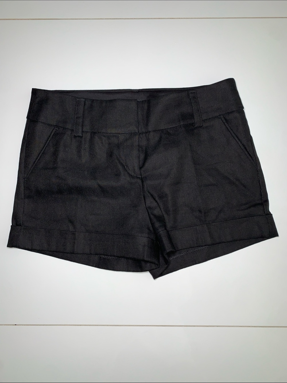 NWOT - Express - Linen Black Cuffed Women's Shorts